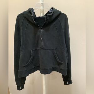 Lululemon Scuba Oversized 1/2 Zip Hoodie Black Size XL/XXL